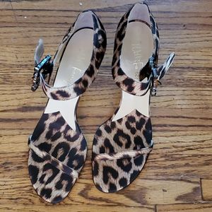 LEOPARD SATIN HEELS (3")